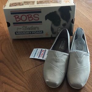BOBS by Skechers, peace and love, Taupe, size 7